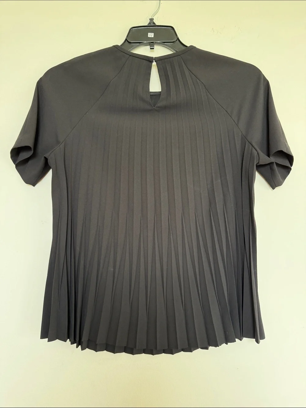 kate spade Black Pleated Short-Sleeve Blouse